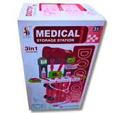 3-in-1 Medical Storage Station Playset for Kids – Doctor Role-Play Toy with Portable Case (Ages 3+)